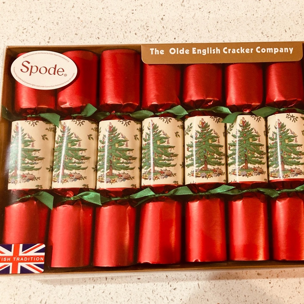 SPODE  * 10 CRACKERS POPPERS * Spode Christmas Tree, NEW